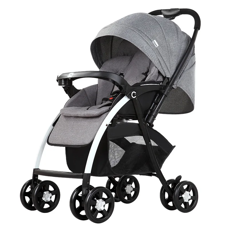 

High landscape stroller can sit and lie down, two-way shock absorption, folding stroller for children and light stroller.