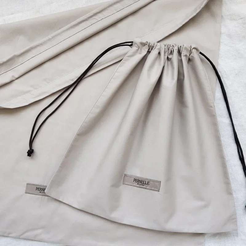 쥬얼리 메이크업 포장용 코튼 더스트 백, 드로스트링 파우치, 방진 커스텀 로고 선물, 재사용 가능한 향 주머니, 인쇄 로고 20p