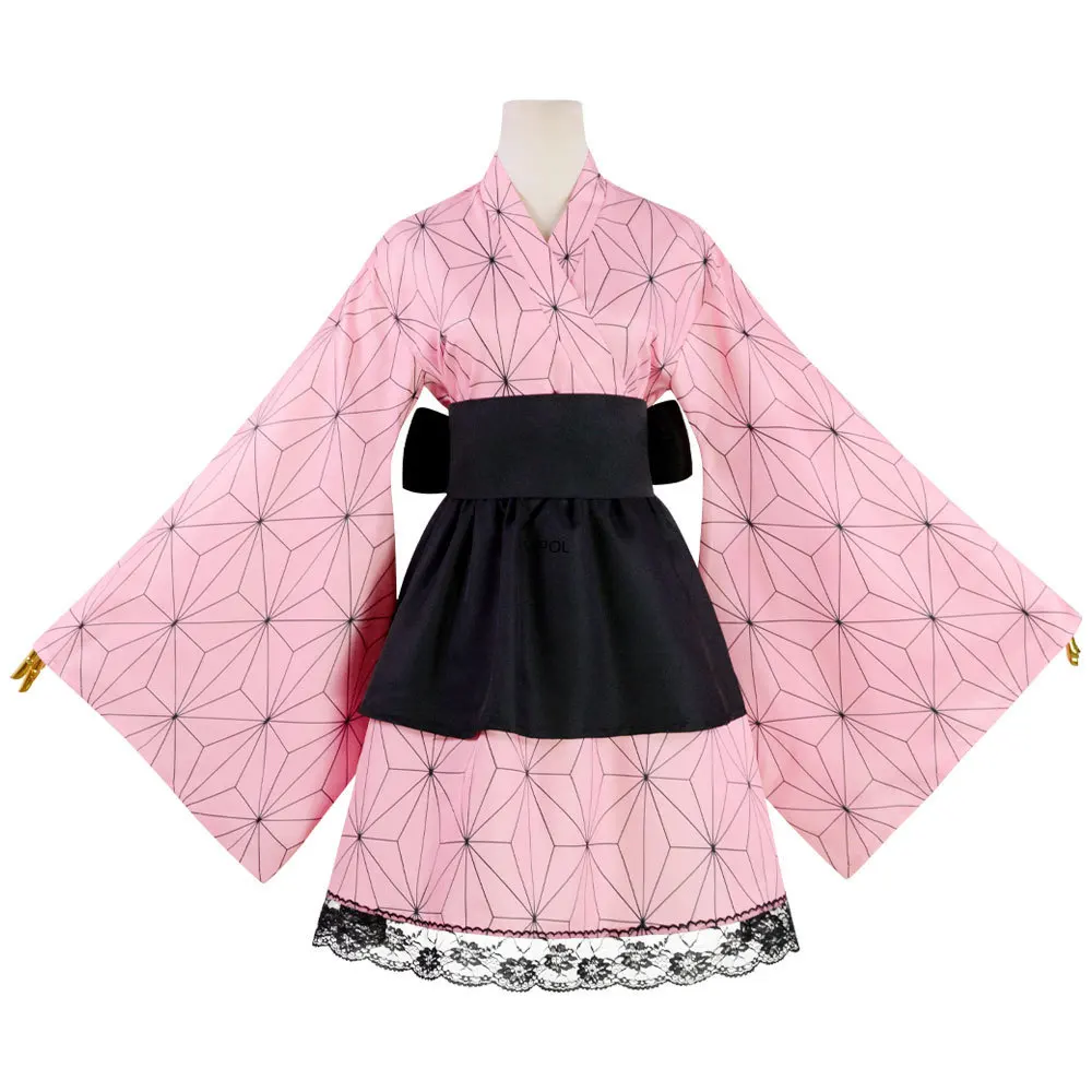 Kimono Vestidos De BaÃ±o De Kimetsu No Yaiba Anime Kimono Con