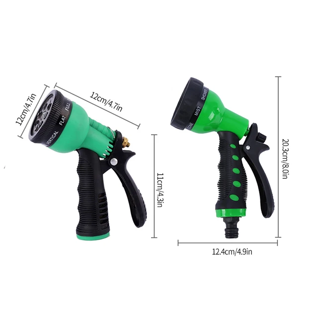 Nagynyomású Vízpisztoly 8 Minta Tömlő Fúvóka Kerti Udvari Víztisztító Permetező Autó Mosó Multiuses Öntöző Szerszámok - Image 6