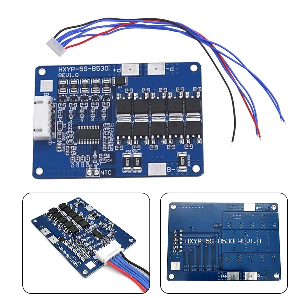 

5S 30A 18V 21V Li-ion Lithium 18650 Battery BMS Packs PCB Protection Board Balance Integrated Circuits