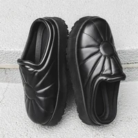 Winter Men's Classics Casual Slippers Fashion Height Increased Mens Waterproof Shoes High Quality Slip-on Outdoor Thick Bottom 1