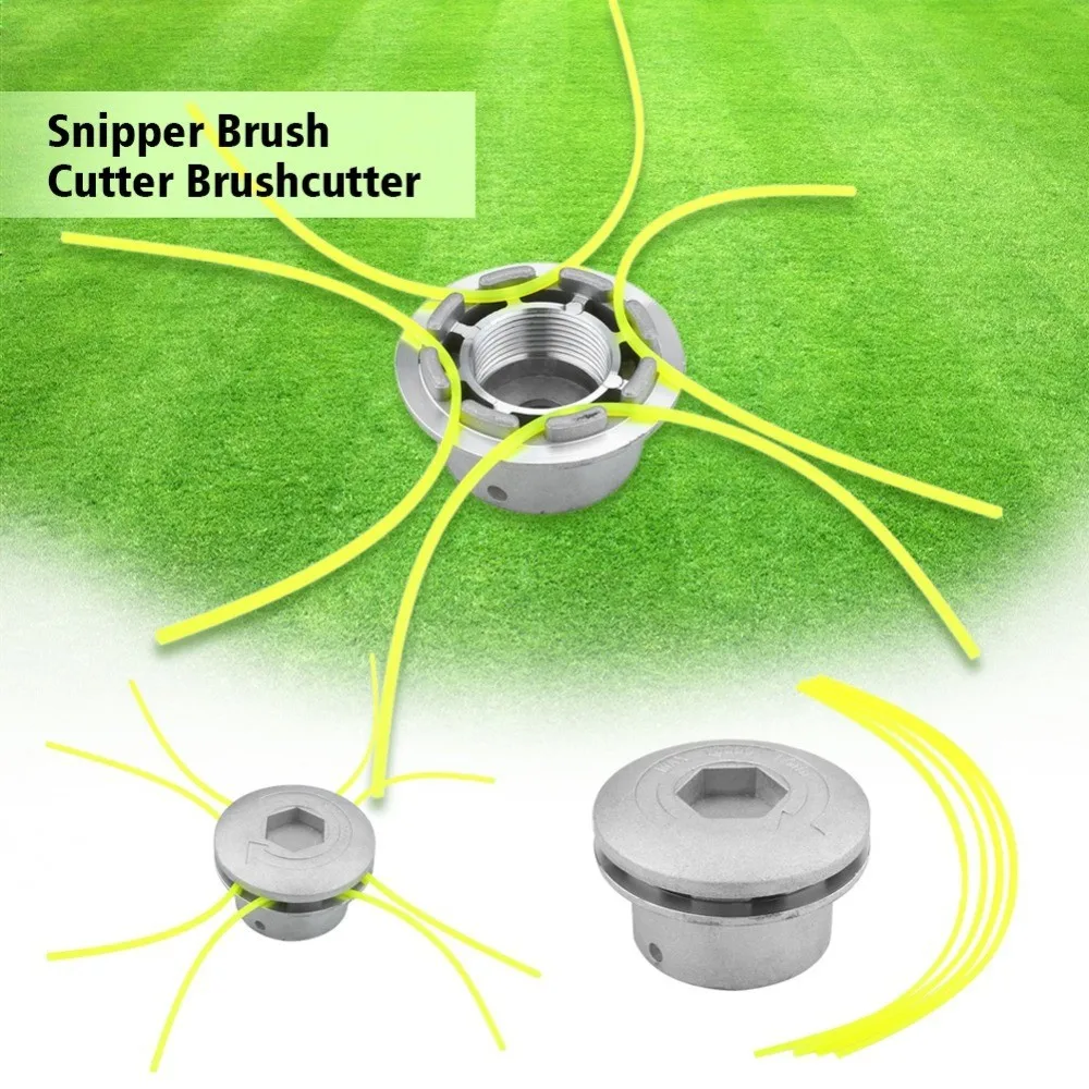 Grass Trimmer Head Universal Aluminum With 4 Lines Brush Cutter Head