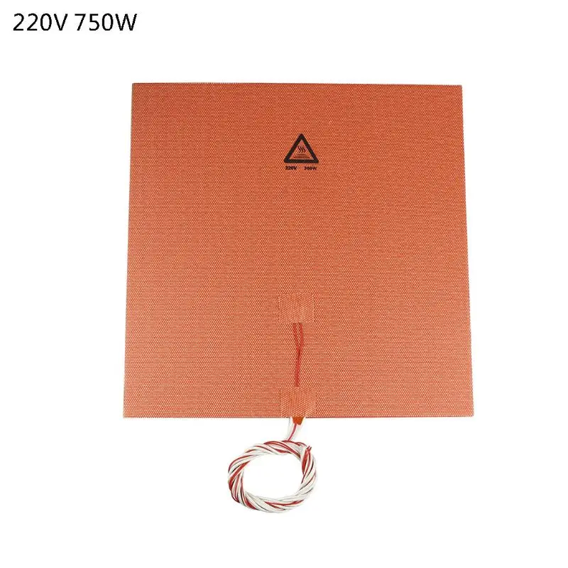 3D 프린터 가열 침대용 300x300mm 220V 750W 실리콘 고무 가열 패드