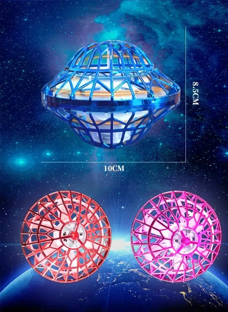 UFO Intelligent Flying Ball Hovering Saucer Ball 6