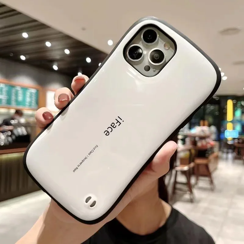 

Silicone Anti-fall Phone Case For iPhone 11 12 13 14 Pro Max XR XS Max 7 8 14 Plus Brief Shockproof Bumper Lens Protection Cover