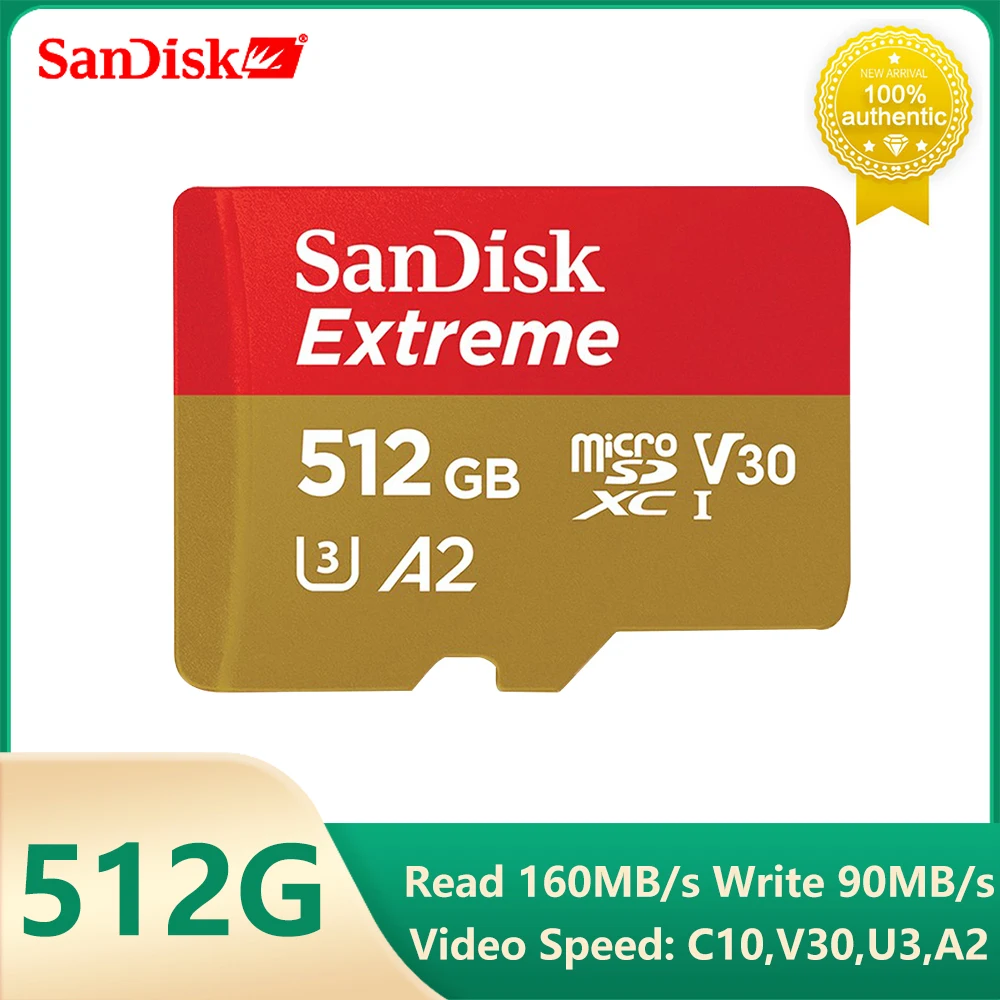 SanDisk SD Memory In Card Stick Reader In Memory 32 GB 128 GB 256 GB 400 GB 512 GB 1TB Extreme Pro Micro 64 GB Class 10 U 3 Card memory cards Memory Cards