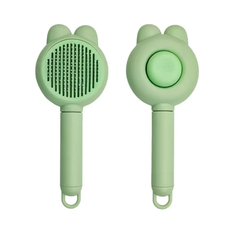 מסרק חיות מחמד לחתולים מסרק אוזני תוכי מיוחד להסרת שיער צף מסרק מחט מסרק חיות מחמד הסרת שיער ועיסוי קלה מברשת