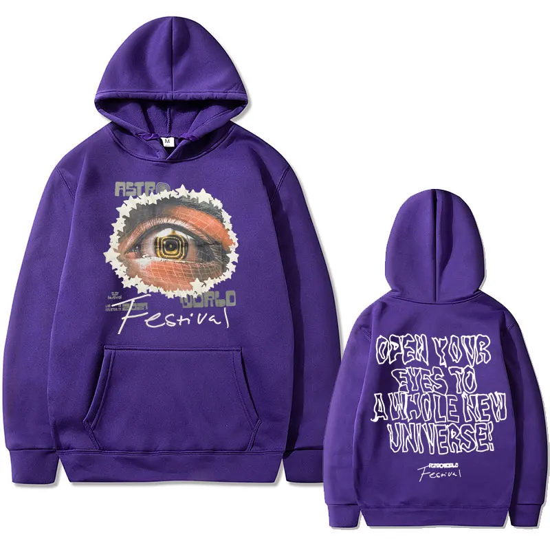 Cactus Jack Print Hoodie Men's Oversized Hip Hop Sweatshirt Men Women Clothes Male Trend Street Hoodies Mens Vintage Streetwear