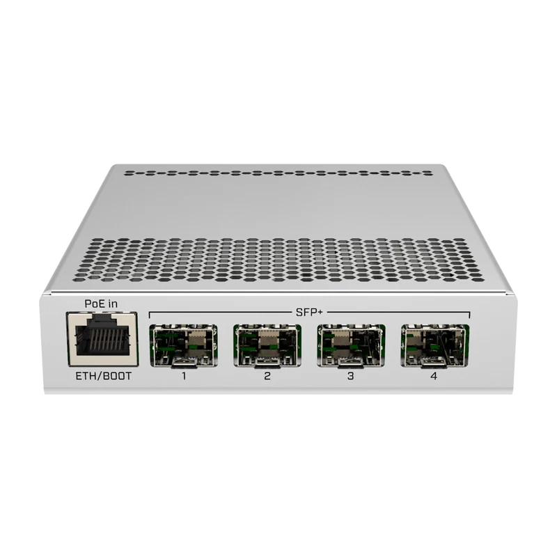 

Настольный коммутатор MikroTik CRS305-1G-4S + в пяти портах с одним портом Gigabit Ethernet и четырьмя портами SFP + 10 Гбит/с