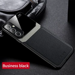 Magnetic Leather Case with Camera Protection and Back Cover - SAM M53 (Black)