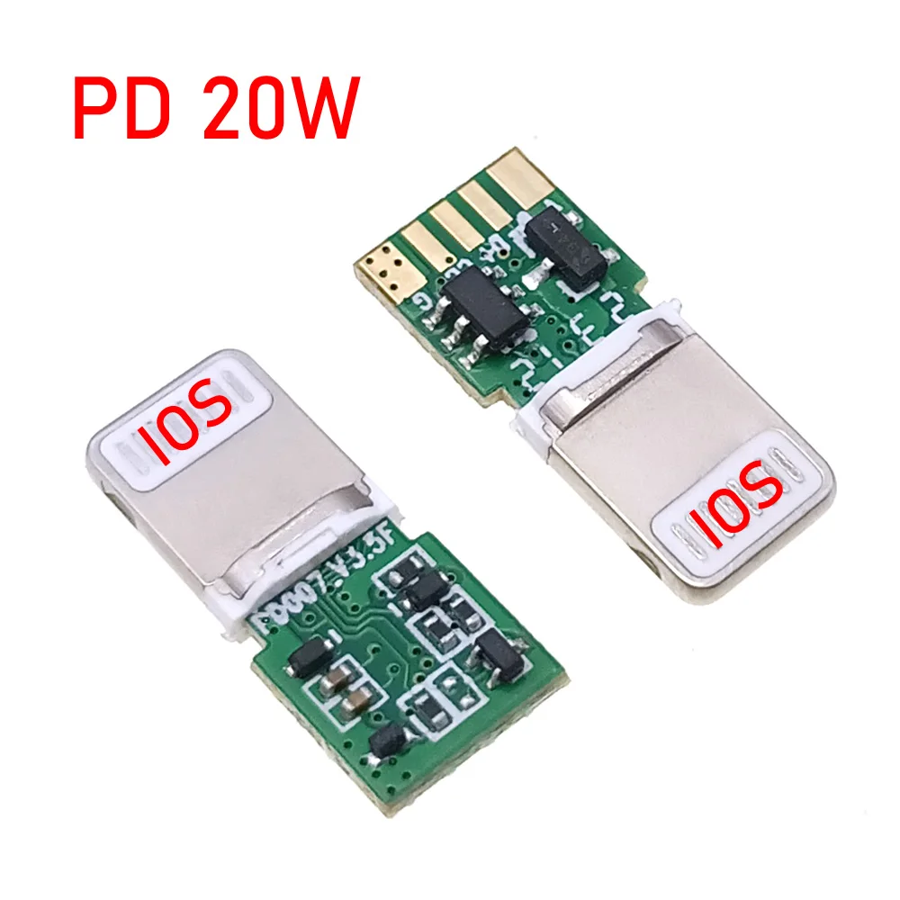 USB Male Plug Connector 16P DIY Self-Repair Welding Type Adapter Converter for IOS lightning PD20W fast charging data cable