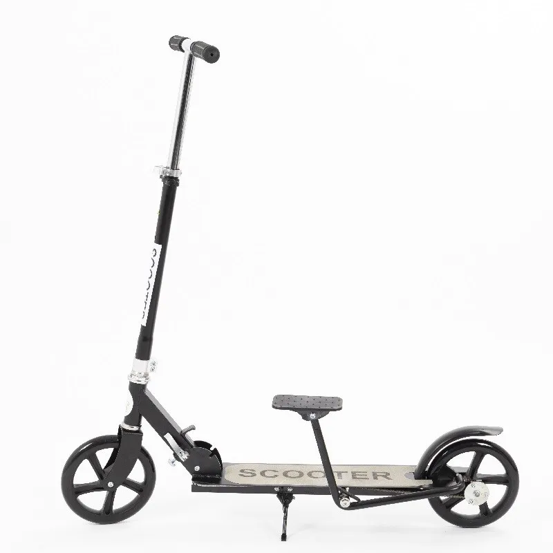 Portable Foldable PU Pedal Scooter Two Wheel Kick Scooter Non-electric Adult Teens Children Urban Campus Work