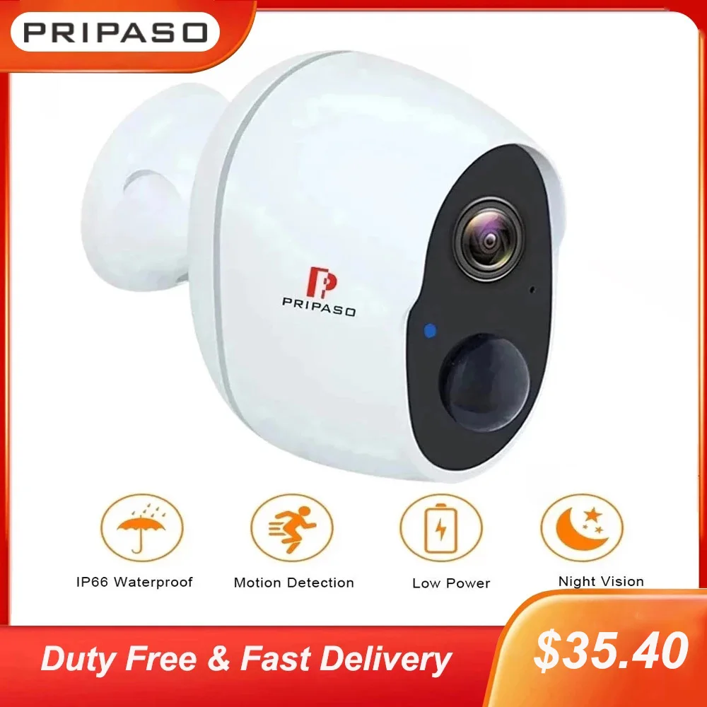 1080p Wireless Battery Powered Ip Cctv Camera Outdoor Waterproof