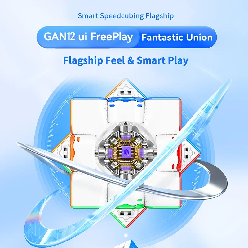[CubeQuest]Gan 12Ui FreePlay 3x3 Magnetic Magic Intelligent cube Speed Cube Stickerless Professional Fidget Toys 6