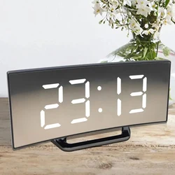 Large Screen LED Digital Alarm Clock - Easy - to - Read for Home and Office Use, Battery or Mains Powered (Black)