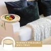 Sofa Tray Table Sofa Armrest Clip-On Tray Natural Wooden Sofa Tray Practical TV Snack Tray for Remote Control Coffee Snacks 1