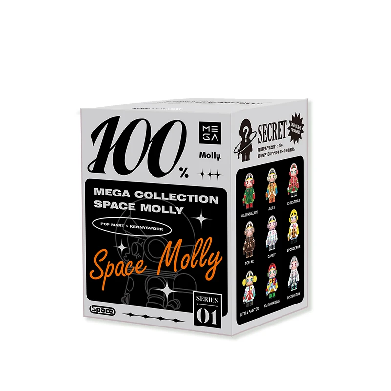 POP MART MEGA COLLECTION 100% SPACE MOLLY SERIES 1 Mystery Box