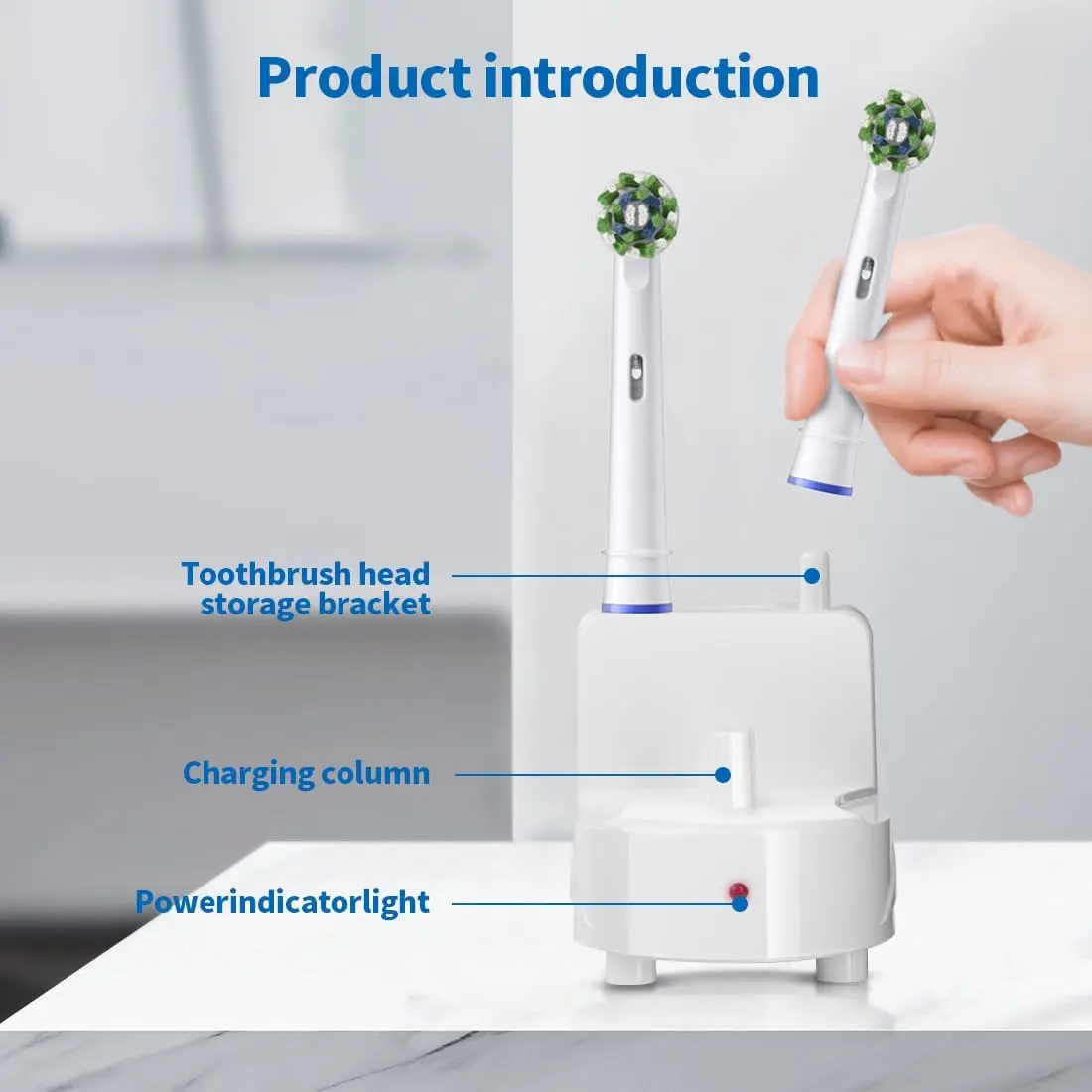 Oral-B Braun Electric Toothbrush Wall Charger Induction Charging Base Wall Waterproof