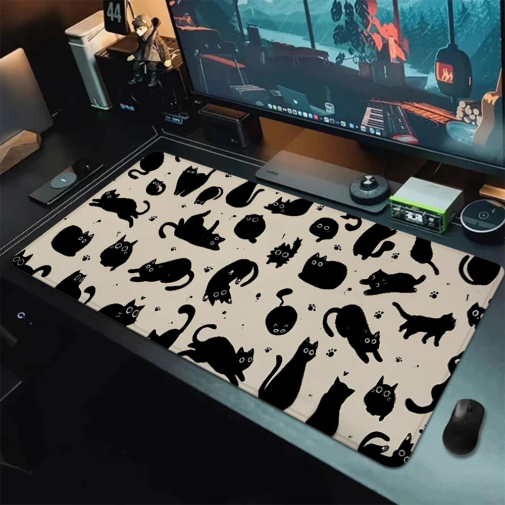 

Коврик для мыши с мультяшным котом Xxl, игровые аксессуары, Офисные аксессуары, Настольный коврик, коврик для мыши, коврик для клавиатуры, большой коврик