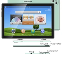 New 10.1 Inch Tablet Pc 8GB RAM 64GB ROM Octa Core Tablets Google Play 4G LTE Phone Call Android 12 WiFi GPS Bluetooth 2