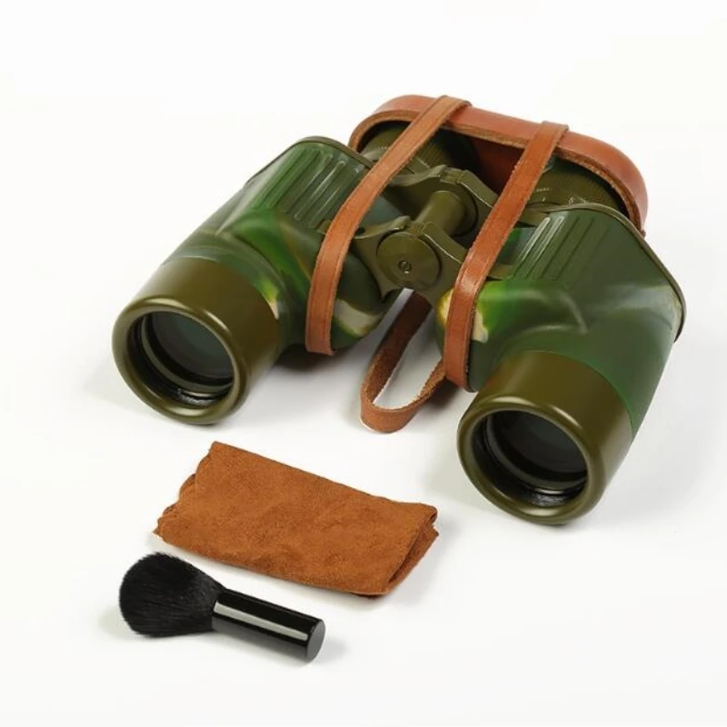 Agnicy 모든 금속 밴드 범위 소가죽 가방, 95 타입 울트라 클리어 망원경 3304, 7x40mm 망원경