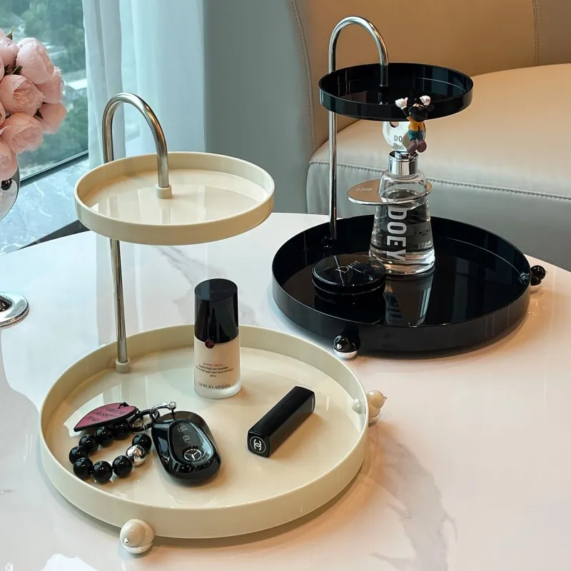 Makeup Organizer Tray Cosmetic Jewelry Lipstick Skincare Storage Shelf Perfume Watches Glasses Keys Rack Home Bathroom Holder 2