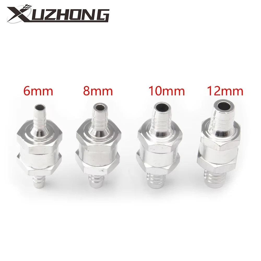 6/8/10/12mm One Way Fuel Non Return Check Valve Petrol Diesel Aluminium Alloy For Carburettor Low Pressure Fuel Systems FP-1048A