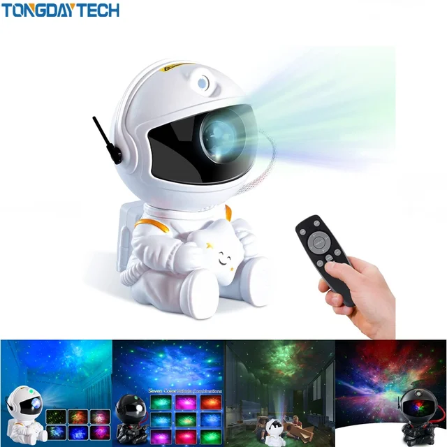 Galaxy Star Projector LED Night Light Starry Sky Astronaut Porjectors Lamp For Decoration Bedroom Home Decorative Children Gifts 1
