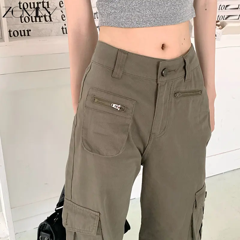 fvwitlyh Pants for Women New Wash Women Cargo Pants Loose Low