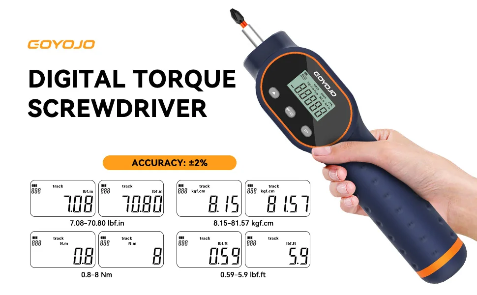 Digital Torque Screwdriver 1/4” Magnetic Drill Bit 10pcs Set Drive Screwdriver A