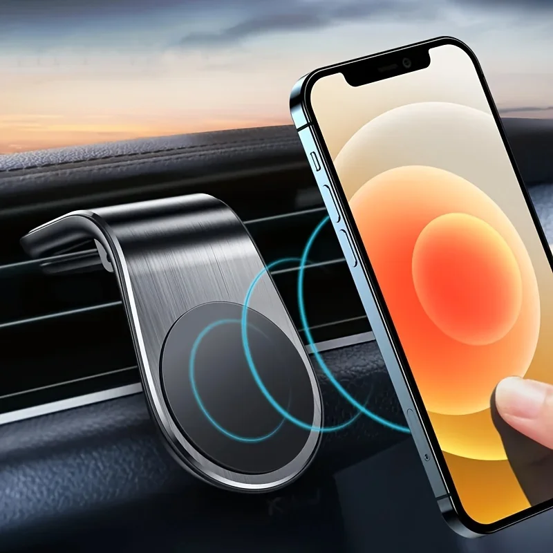 Magnetic Universal Car Phone Holder with 360 Rotating Mount Clip