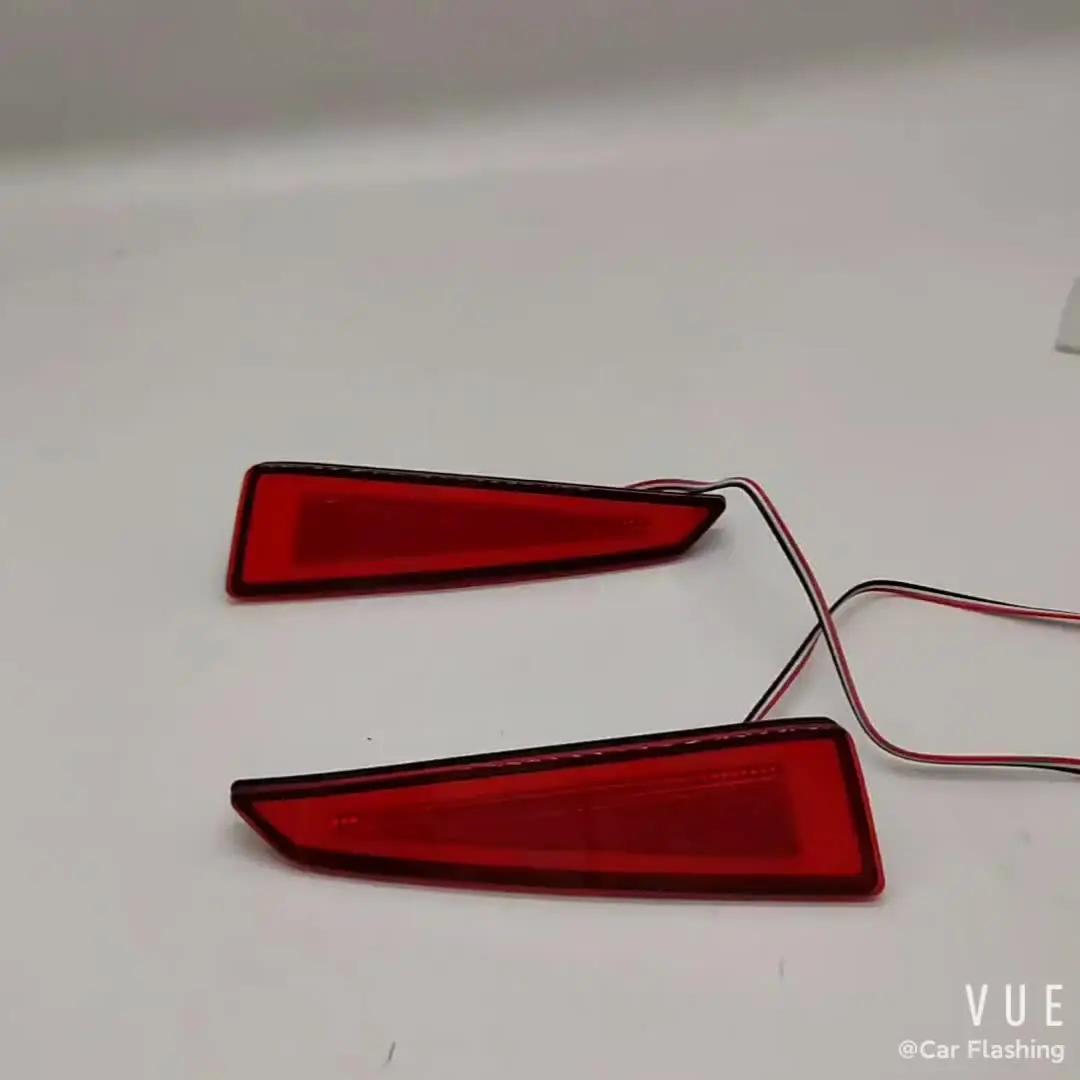 3D LED Rear Bumper Reflector Light For Lexus IS RX RC - Flowing Signal Brake Tail Light