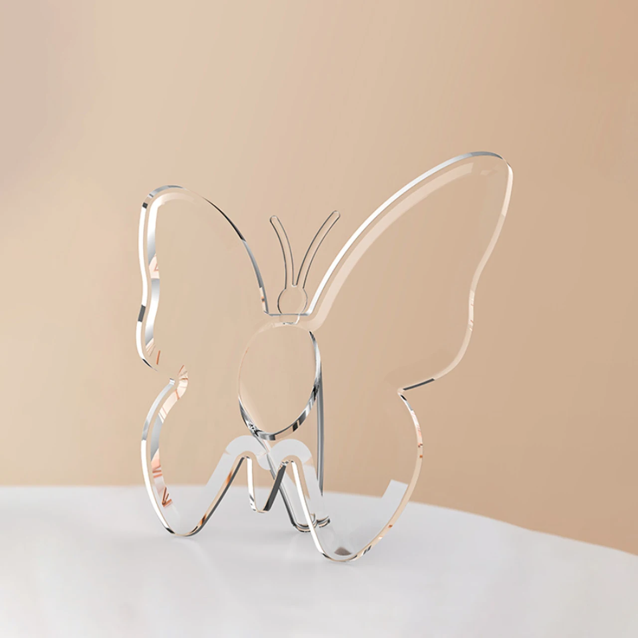 Butterfly Acrylic Photo Frame Vase Art Hydroponic Flower Vase Desktop Plant Holder Decor Vase Home Decoration Ornaments