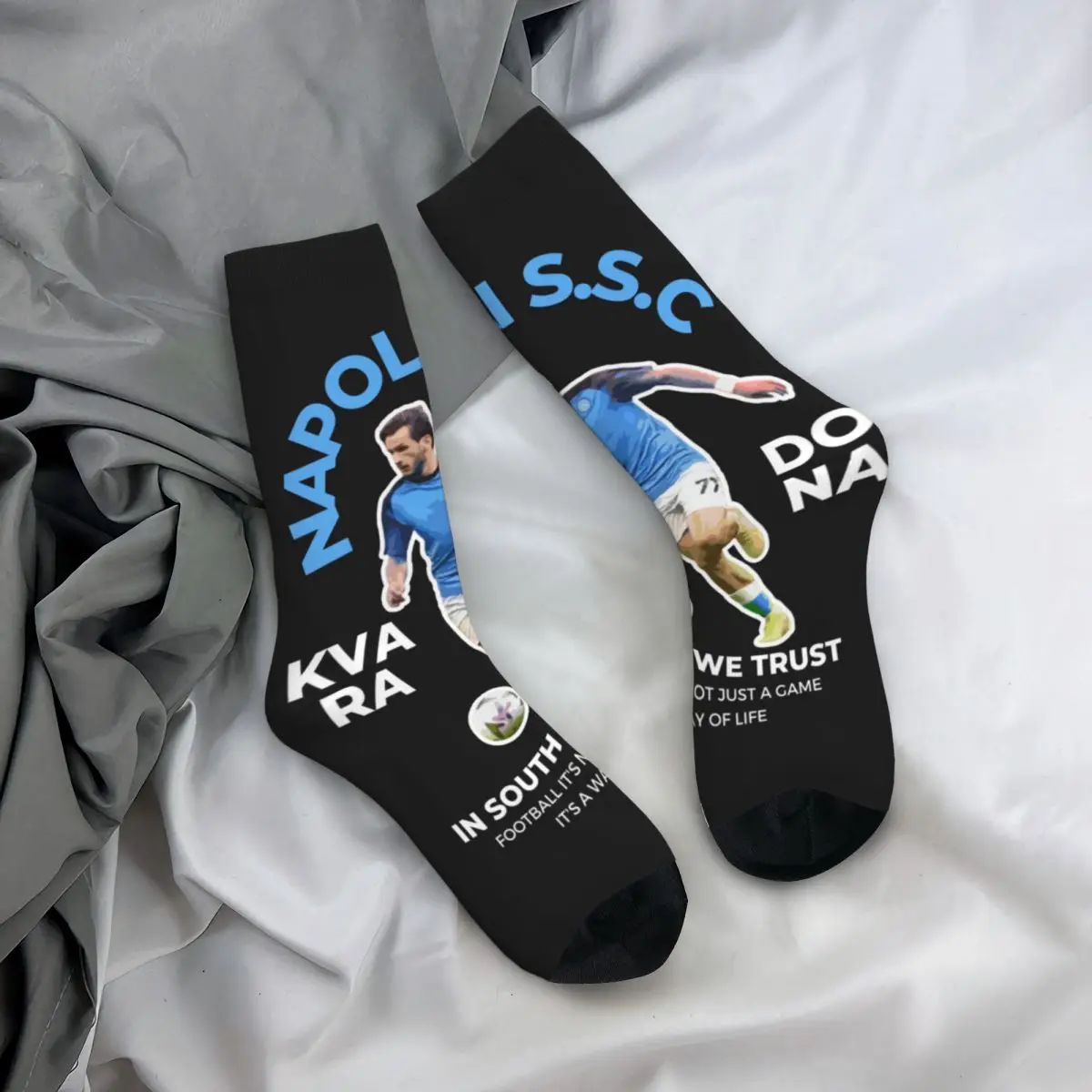 

K-KVARADONAS носки, Осенние чулки для игроков в стиле ретро, женские удобные носки с принтом, уличные спортивные носки с защитой от пота