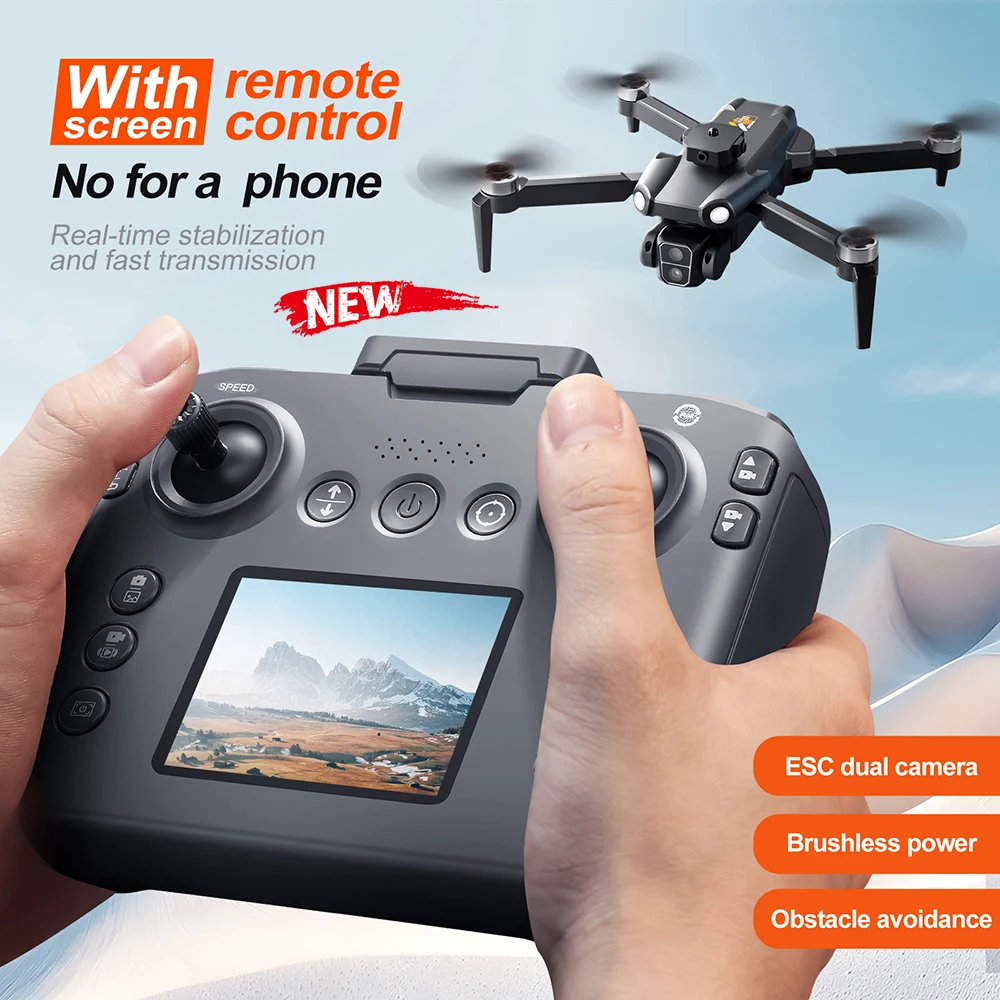 2025 S119 MAX Drone Professional 8K Camera with Large Screen Remote Control Aerial FPV Avoiding Obstacle  Folding 5G RC Dron 5KM