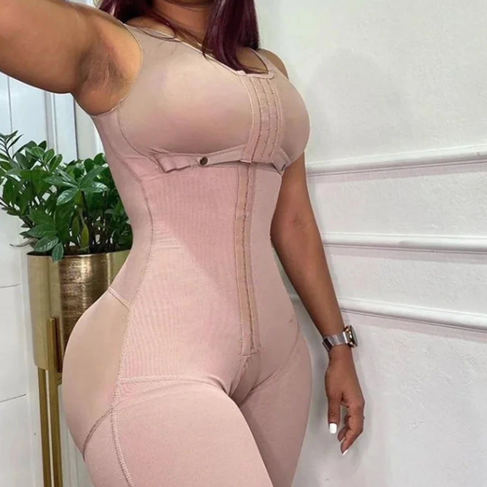 

Women Post Liposuction bra Double Compression girdle corset waist trainer Butt Lifter crotchless Shapewear fajas colombianas