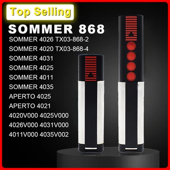 SOMMER-4020 4026 TX03 868-4 차고 문 원격 제어 868MHz 롤링 코드 4 버튼 핸드 송신기, 최고 품질, 신제품