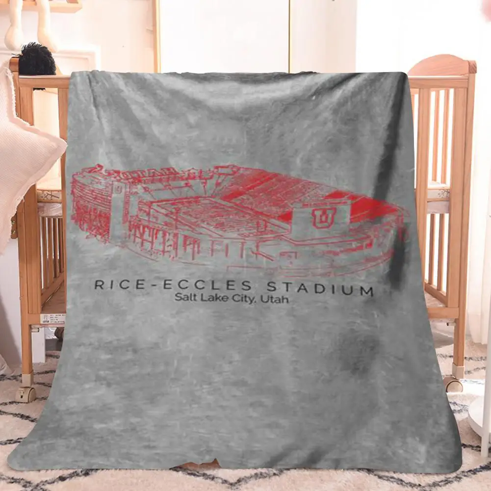 

Football Fan Gift Gridiron-inspired College Football Field Blanket Soft Cozy Stadium Blanket for Football Fans Personalized