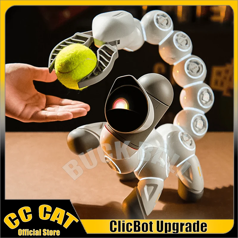 Clicbot Smart Robot Advanced Suit Intelligent Ai Accompagnare Puzzle Toys Program Modular Splicing Desktop Electronic Pet Present
