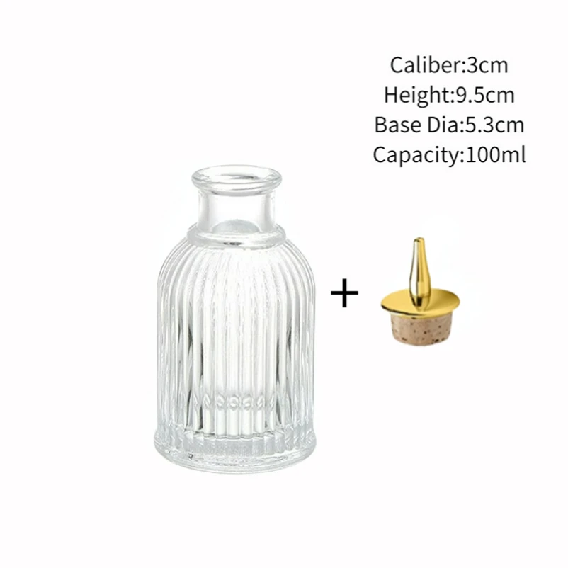 Vintage Glass Design Cocktail Bitters Bottle with Stainless Steel Dasher Top - Professional Bar Tool Accessory