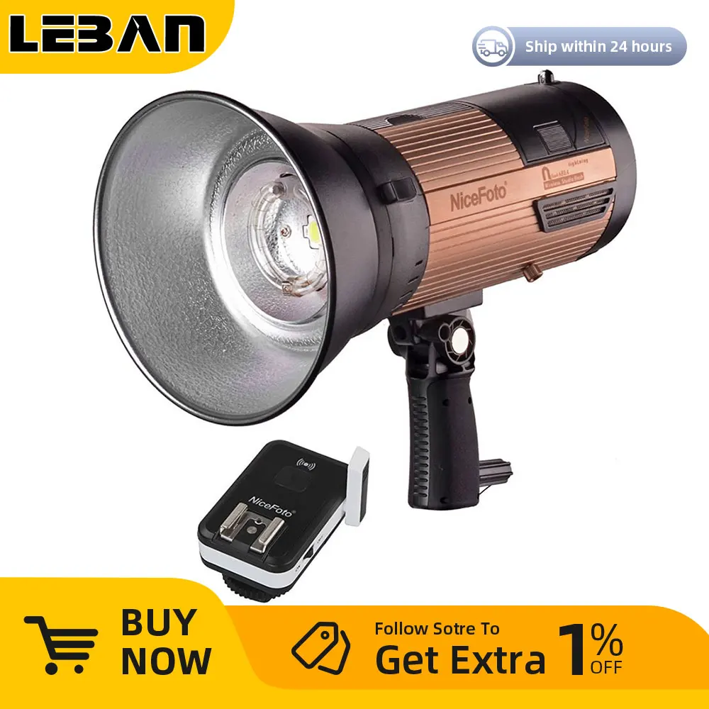 Flash Studio NICEFOTO RX-400 400Ws – Recharge Rapide 0.8s Avec Ventilateur Silencieux