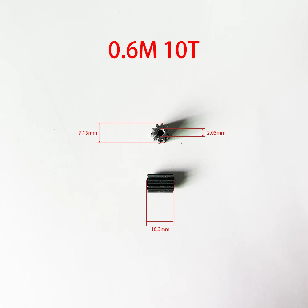 10T 0.6M Iron Metal Gear 10 Tooth &Phi;7.0/7.1mm Motor Parts Small Pinion 102A 102.05A
