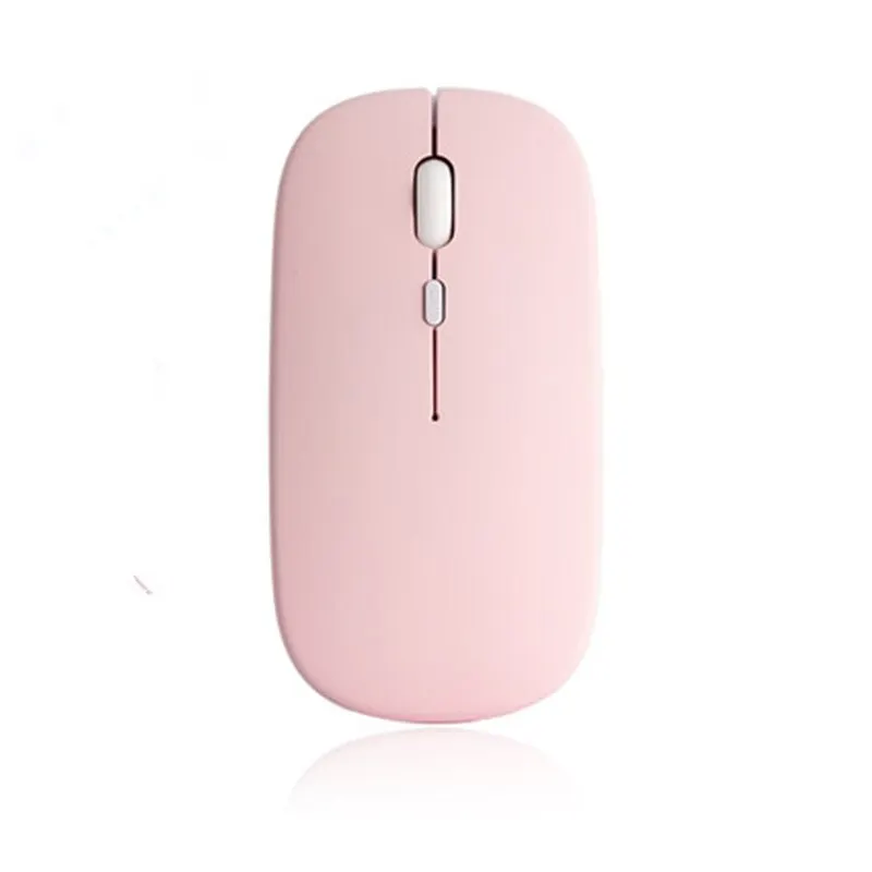 마카론 충전식 무선 블루투스 마우스 2.4G USB 마우스 안드로이드 윈도우 태블릿 노트북 PC IPAD 모바일