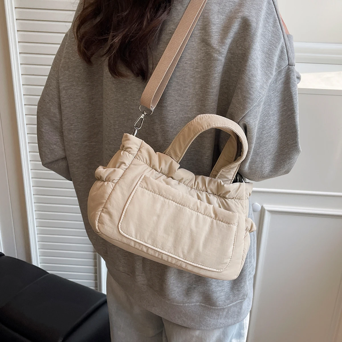 Outdoor Portable Crossbody Bag for Women, New Autumn and Winter Style, Work Commute Handbag, Large Capacity Shoulder Bag, Women's Tote Bag, Student Class Bag