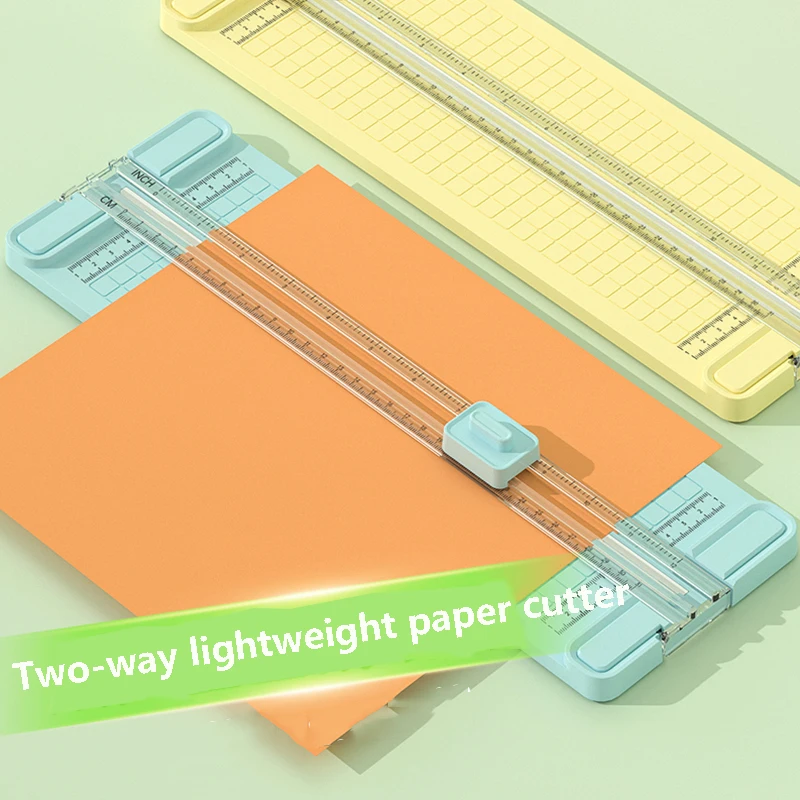 1PC 4 in 1 Two-Way Paper Cutter, Manual Office Paper Cutter, Send 4 Cutter Heads, Design for Schools, Offices and Homes - 5