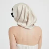 New Style High Quality Silk Hat Scarf Cap Double Layer Hat Sun Hat For Women Girl 3