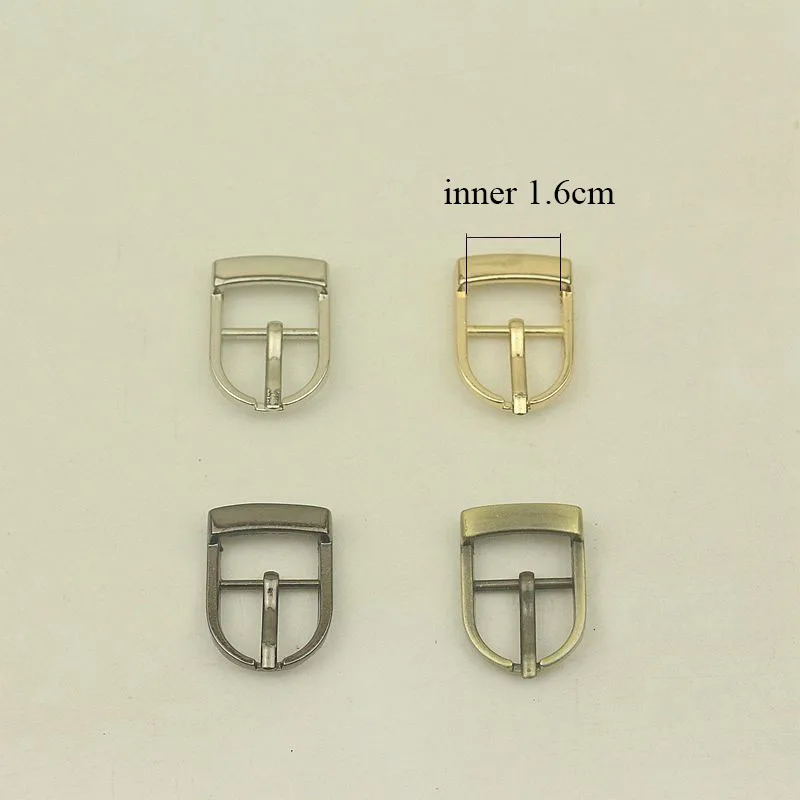 30pcs 16mm Metal Pin Belt Buckles Adjuster Bags Strap Slider Shoes Buckle DIY Leather Hardware Accessories rainbow 16mm 19mm 25mm 31 38mm polished turnbuckle pin buckle bags belts rainbow buckles round slider buckle tri glide