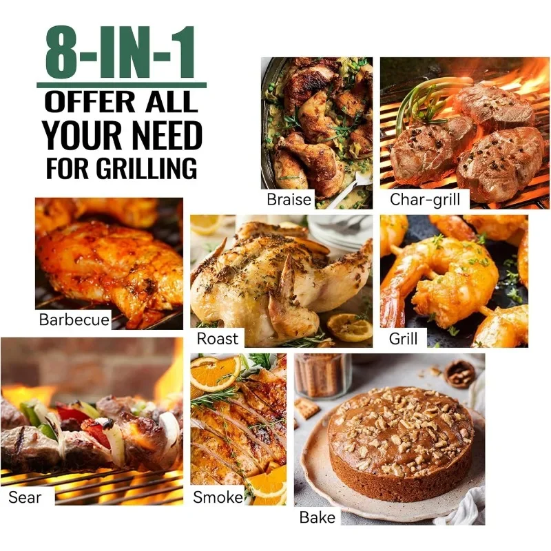 Z GRILLS Wood Pellet Grill Smoker with PID 2.0 Controller, 700 Cooking Area, Meat Probes, Rain Cover for Outdoor BBQ, 7002C 6