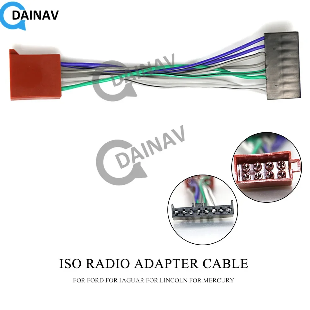 

Радиоадаптер 12-109 ISO для FORD, JAGUAR, LINCOLN, MERCURY, жгут проводов, соединитель, штекер кабеля